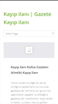 Mobile Screenshot of kayip-ilani.com