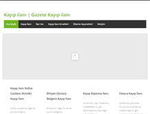 Tablet Screenshot of kayip-ilani.com